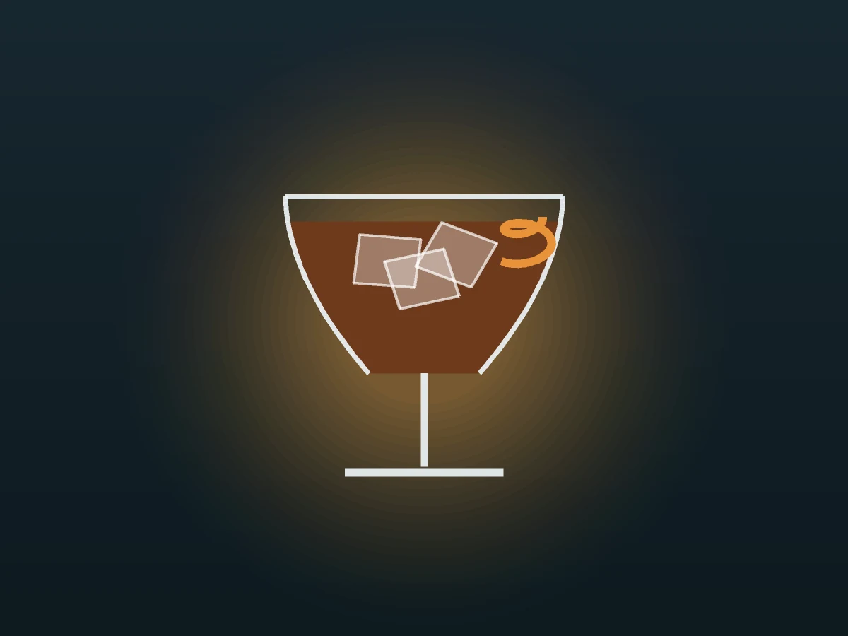 Palo Tonic im Glas, gezeichnet