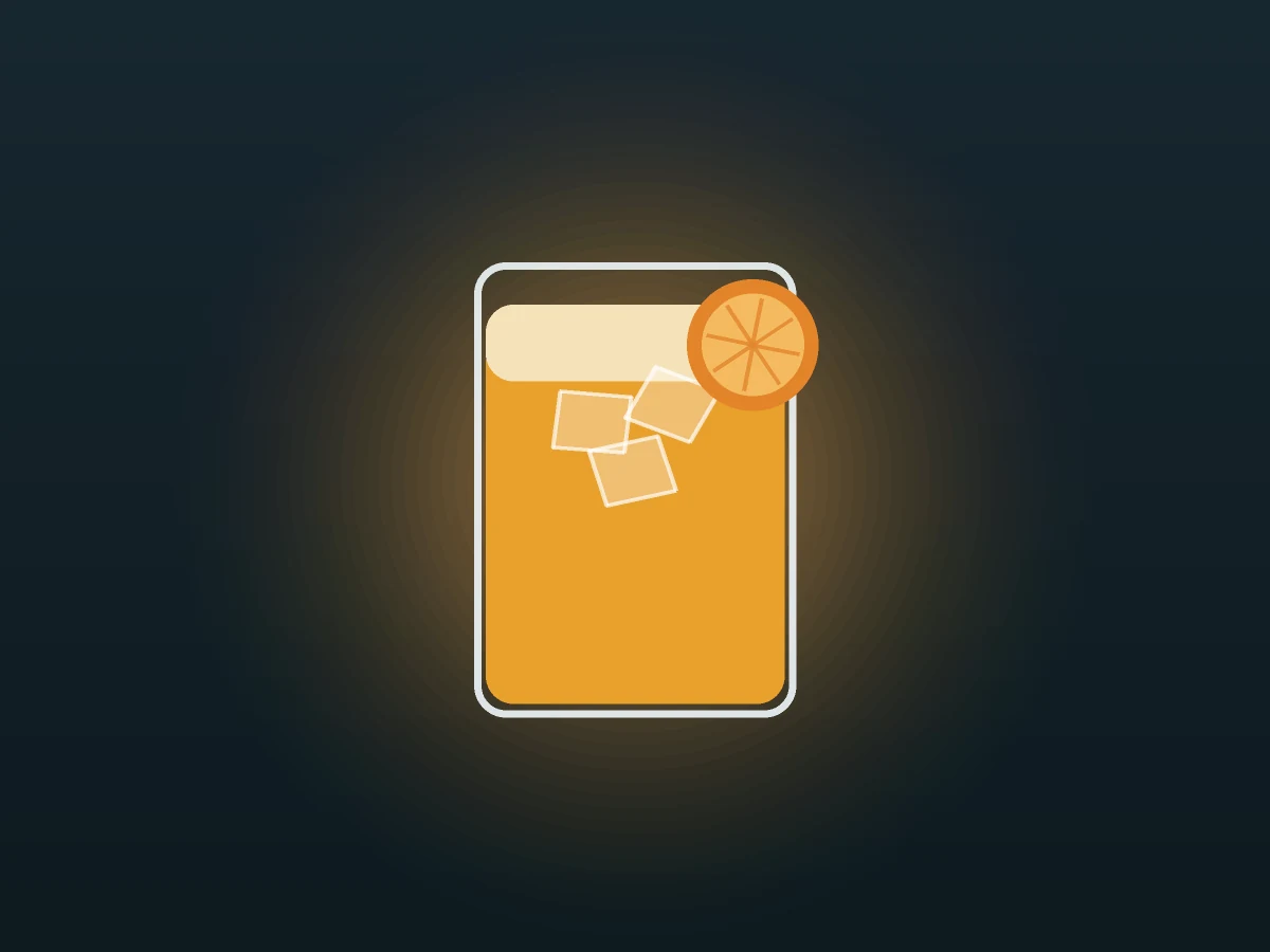 Radler Rosa Blanca im Glas, gezeichnet